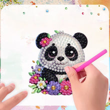 Load image into Gallery viewer, 6Pcs Acrylic 2D Flat Pandas Diamond Painting Fridge Magnet for Fridge Whiteboard

