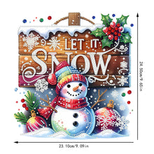 Load image into Gallery viewer, Xmas Theme 2D/Flat DIY Diamond Painting Art Pendant Wall Door Decoration
