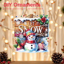 Load image into Gallery viewer, Xmas Theme 2D/Flat DIY Diamond Painting Art Pendant Wall Door Decoration
