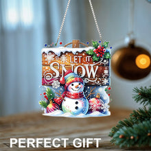 Load image into Gallery viewer, Xmas Theme 2D/Flat DIY Diamond Painting Art Pendant Wall Door Decoration
