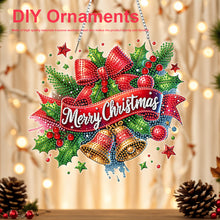 Load image into Gallery viewer, Xmas Theme 2D/Flat DIY Diamond Painting Art Pendant Wall Door Decoration
