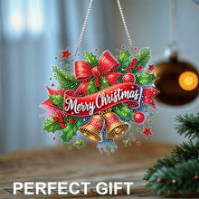 Load image into Gallery viewer, Xmas Theme 2D/Flat DIY Diamond Painting Art Pendant Wall Door Decoration

