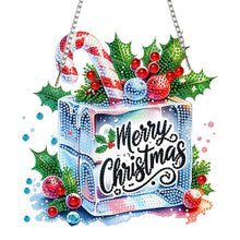 Load image into Gallery viewer, Xmas Theme 2D/Flat DIY Diamond Painting Art Pendant Wall Door Decoration
