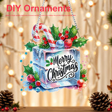Load image into Gallery viewer, Xmas Theme 2D/Flat DIY Diamond Painting Art Pendant Wall Door Decoration
