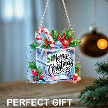 Load image into Gallery viewer, Xmas Theme 2D/Flat DIY Diamond Painting Art Pendant Wall Door Decoration
