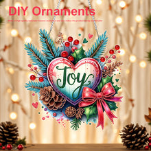 Load image into Gallery viewer, Xmas Theme 2D/Flat DIY Diamond Painting Art Pendant Wall Door Decoration
