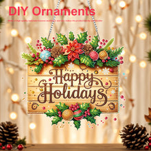 Load image into Gallery viewer, Xmas Theme 2D/Flat DIY Diamond Painting Art Pendant Wall Door Decoration
