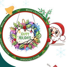 Load image into Gallery viewer, Xmas Theme 2D/Flat DIY Diamond Painting Art Pendant Wall Door Decoration
