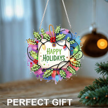 Load image into Gallery viewer, Xmas Theme 2D/Flat DIY Diamond Painting Art Pendant Wall Door Decoration

