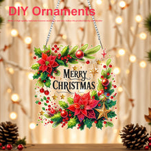 Load image into Gallery viewer, Xmas Theme 2D/Flat DIY Diamond Painting Art Pendant Wall Door Decoration
