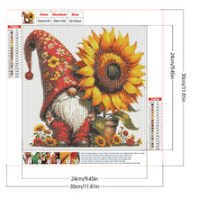 Load image into Gallery viewer, Diamond Painting - Full Round - Sunflower Gnome (30*30CM)
