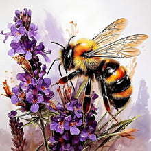 Load image into Gallery viewer, Diamond Painting - Full Round - Bee Flower (40*40CM)
