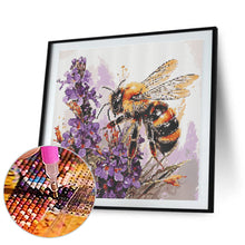 Load image into Gallery viewer, Diamond Painting - Full Round - Bee Flower (40*40CM)

