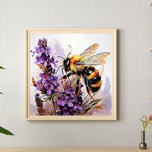 Load image into Gallery viewer, Diamond Painting - Full Round - Bee Flower (40*40CM)
