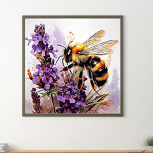Load image into Gallery viewer, Diamond Painting - Full Round - Bee Flower (40*40CM)
