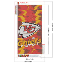 Load image into Gallery viewer, Diamond Painting - Full Round - Kansas City Chiefs (30*55CM)
