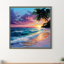 Load image into Gallery viewer, Diamond Painting - Full Round - Beach By The Sea (30*30CM)
