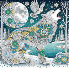 Load image into Gallery viewer, Diamond Painting - Partial Special Shaped - Wolf (30*30CM)
