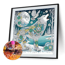 Load image into Gallery viewer, Diamond Painting - Partial Special Shaped - Wolf (30*30CM)
