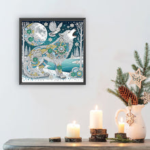 Load image into Gallery viewer, Diamond Painting - Partial Special Shaped - Wolf (30*30CM)
