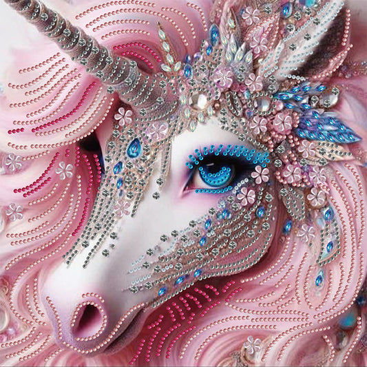 Diamond Painting - Partial Special Shaped - Unicorn (30*30CM)