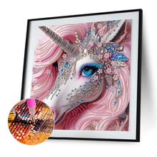 Load image into Gallery viewer, Diamond Painting - Partial Special Shaped - Unicorn (30*30CM)
