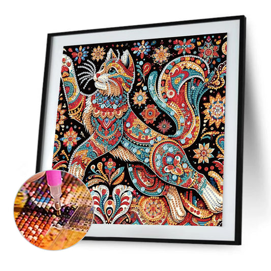 Diamond Painting - Partial Special Shaped - Cat (30*30CM)