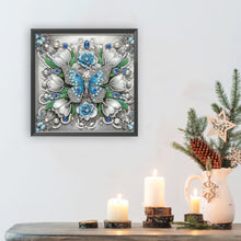 Load image into Gallery viewer, Diamond Painting - Partial Special Shaped - Butterfly And Flower (30*30CM)
