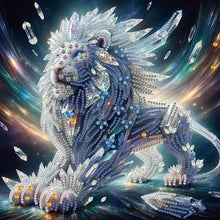 Load image into Gallery viewer, Diamond Painting - Partial Special Shaped - Lion (30*30CM)
