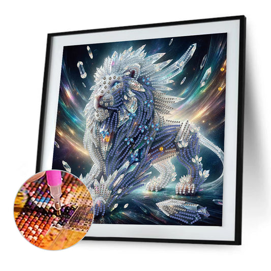 Diamond Painting - Partial Special Shaped - Lion (30*30CM)