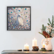 Load image into Gallery viewer, Diamond Painting - Partial Special Shaped - Peacock (30*30CM)
