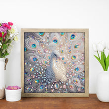Load image into Gallery viewer, Diamond Painting - Partial Special Shaped - Peacock (30*30CM)
