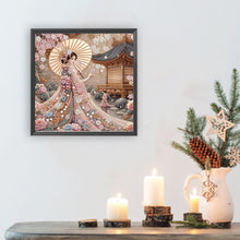Load image into Gallery viewer, Diamond Painting - Partial Special Shaped - Japanese Girl (30*30CM)
