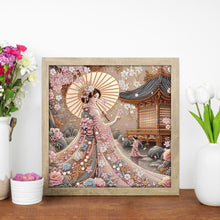 Load image into Gallery viewer, Diamond Painting - Partial Special Shaped - Japanese Girl (30*30CM)
