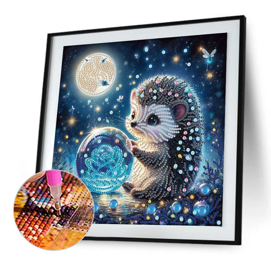 Diamond Painting - Partial Special Shaped - Hedgehog (30*30CM)
