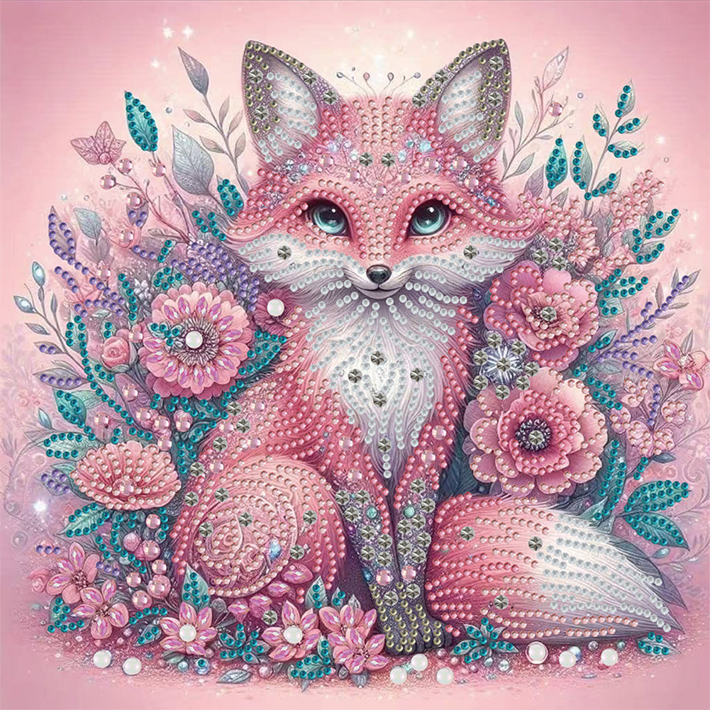 Diamond Painting - Partial Special Shaped - Fox (30*30CM)