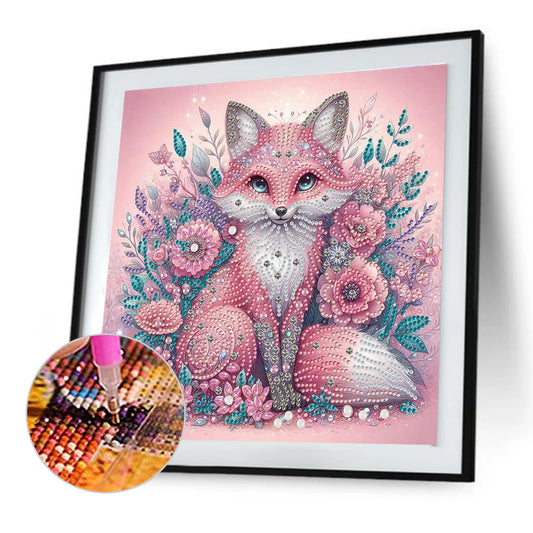Diamond Painting - Partial Special Shaped - Fox (30*30CM)