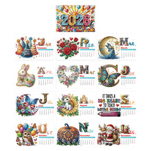 Load image into Gallery viewer, Diamond Painting Monthly Calendar Kit Diamond Art Calendar for DIY Crafts Party
