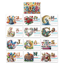 Load image into Gallery viewer, Diamond Painting Monthly Calendar Kit Diamond Art Calendar for DIY Crafts Party

