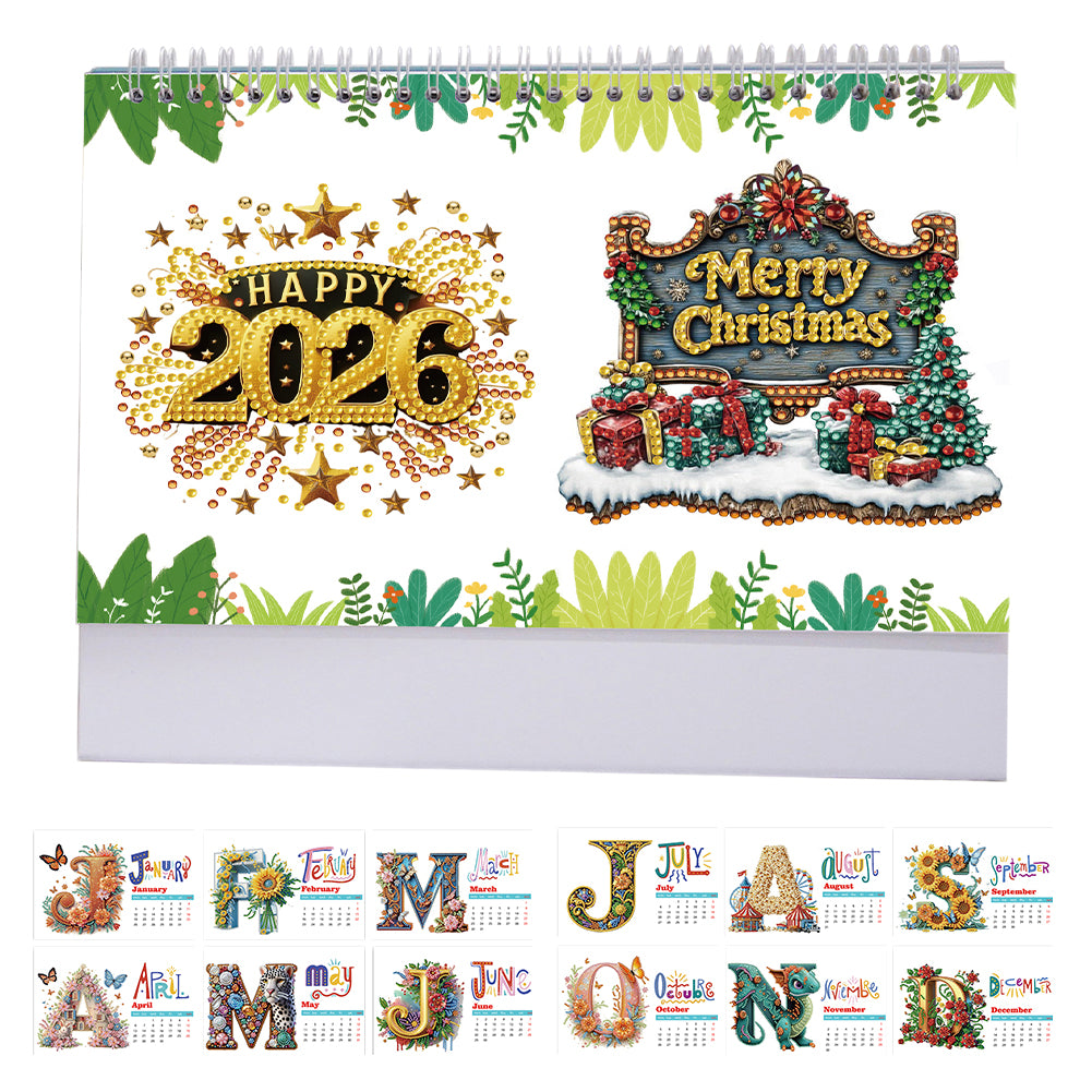 Diamond Painting Monthly Calendar Kit Diamond Art Calendar for DIY Crafts Party