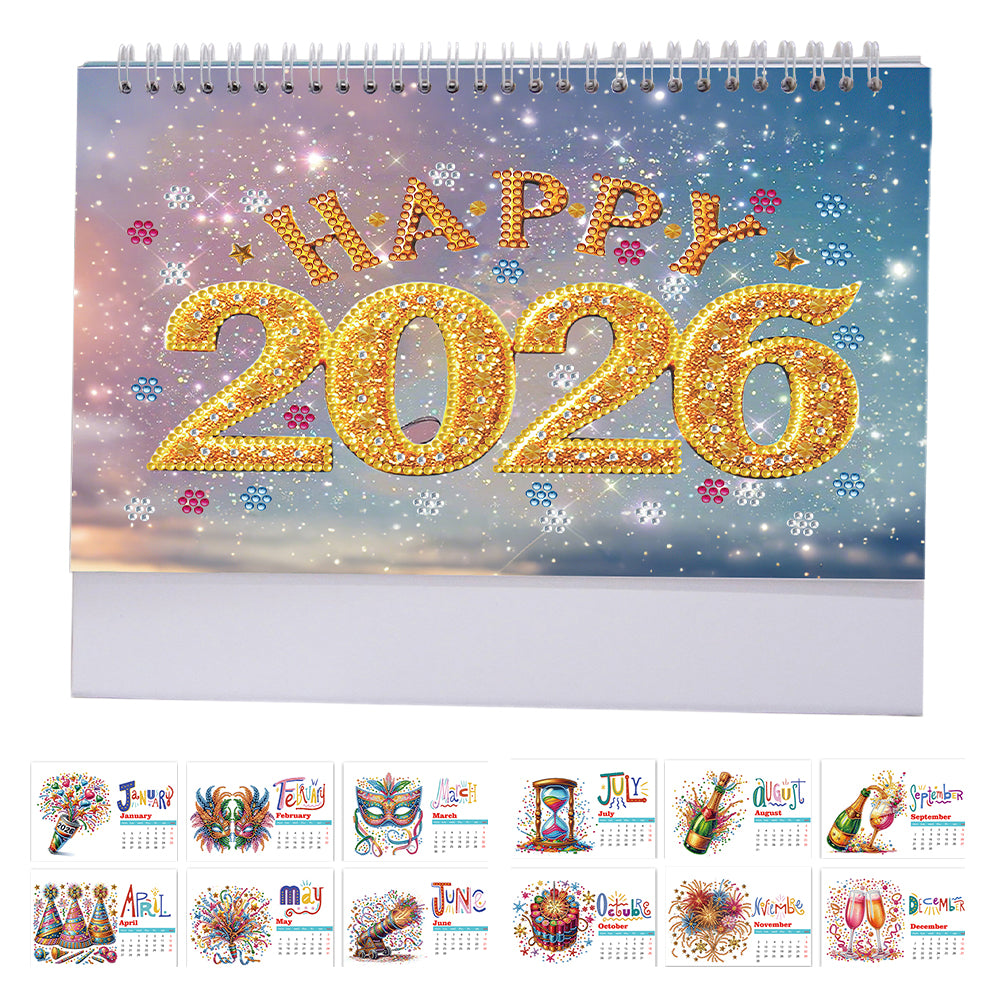 Diamond Painting Monthly Calendar Kit Diamond Art Calendar for DIY Crafts Party