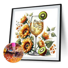 Load image into Gallery viewer, Diamond Painting - Full Round - Wine Glass And Sunflower (30*30CM)
