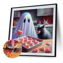 Load image into Gallery viewer, Diamond Painting - Full Round - Halloween Ghost And Love Dessert (40*40CM)
