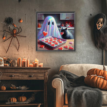 Load image into Gallery viewer, Diamond Painting - Full Round - Halloween Ghost And Love Dessert (40*40CM)
