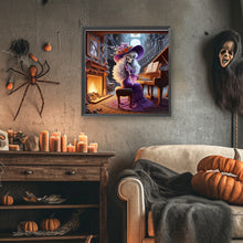 Load image into Gallery viewer, Diamond Painting - Full Round - Skeleton Playing Piano (40*40CM)
