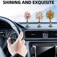Load image into Gallery viewer, 5pcs 2D Flat Cross Flower DIY Diamond Painting Shake Car Ornaments for Center Console
