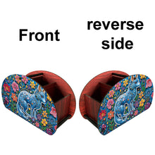 Load image into Gallery viewer, DIY Gem Wolf Design Wooden Diamond Painting Makeup Brush Storage Box Organizer

