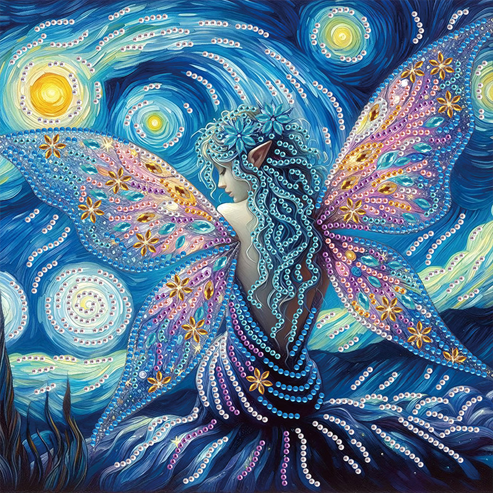 Diamond Painting - Partial Special Shaped - Angel Elf (30*30CM)