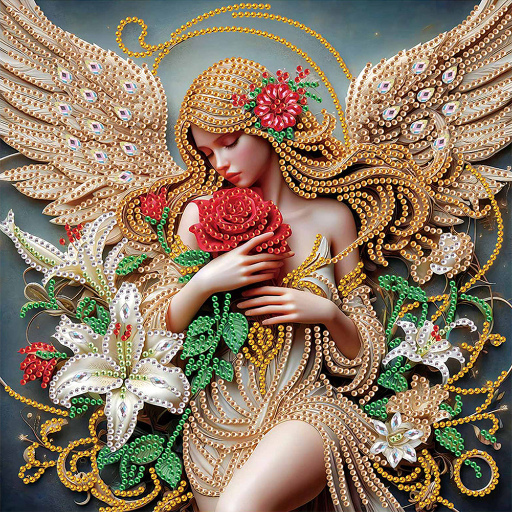 Diamond Painting - Partial Special Shaped - Angel Elf (30*30CM)