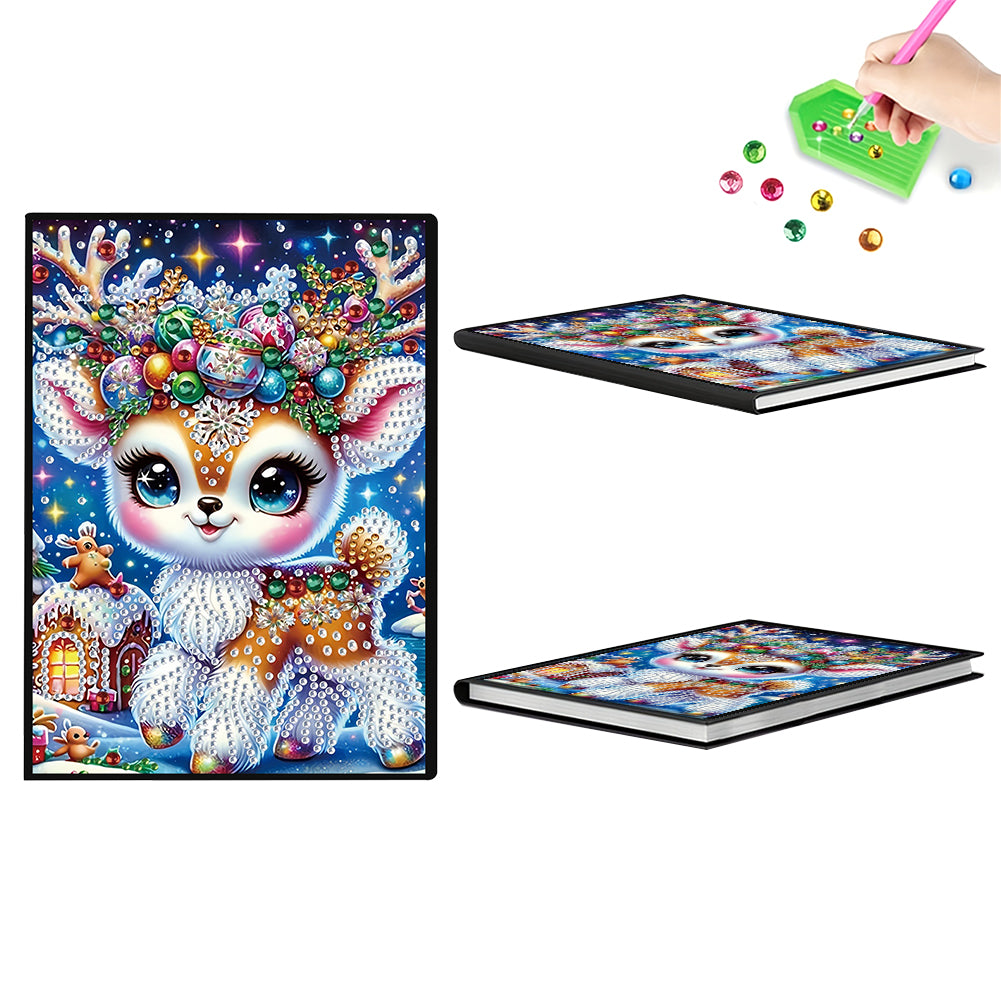 Deer Special Shaped Diamond Painting Journal Notebook for Adults Students
